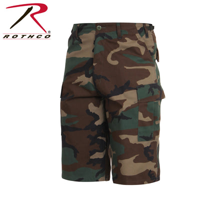 Rothco Long Length Camo BDU Shorts Woodland Camo Size Large