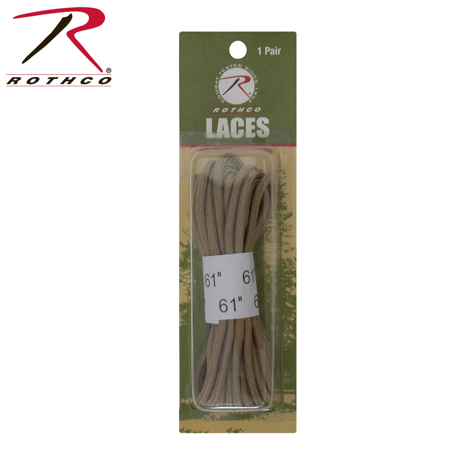 Rothco Desert Tan Boot Laces Size 61 Inches – Durable Tactical Replacement Laces