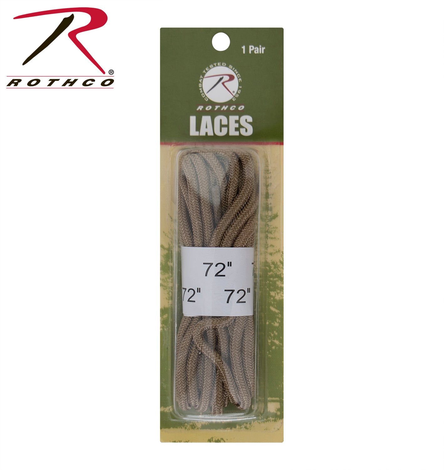 Rothco Desert Tan Boot Laces Size 72 Inches — Durable Replacement Laces for Tactical Boots