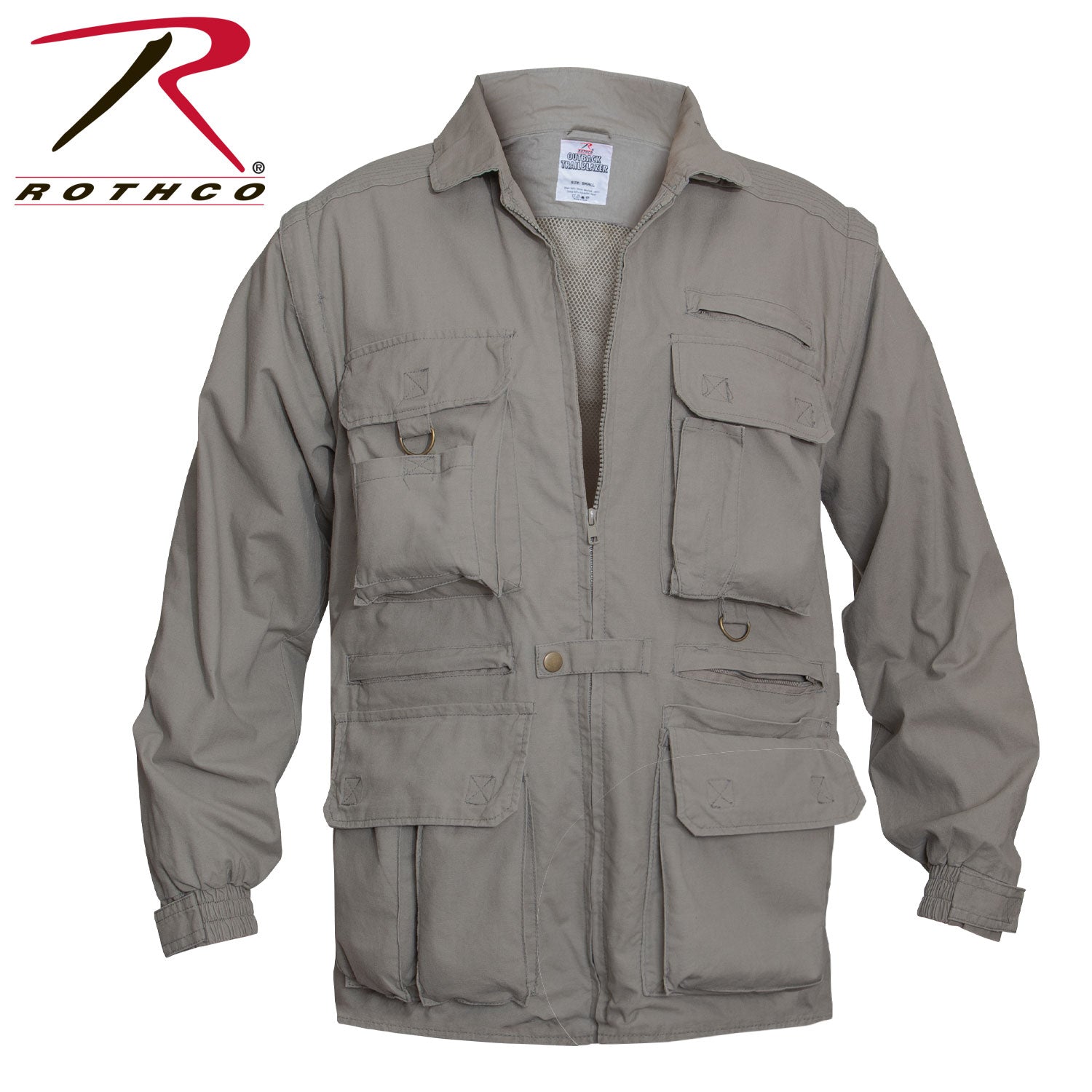Rothco Convertible Safari Jacket Size S - Versatile Travel and Outdoor Wear with Multiple Pockets