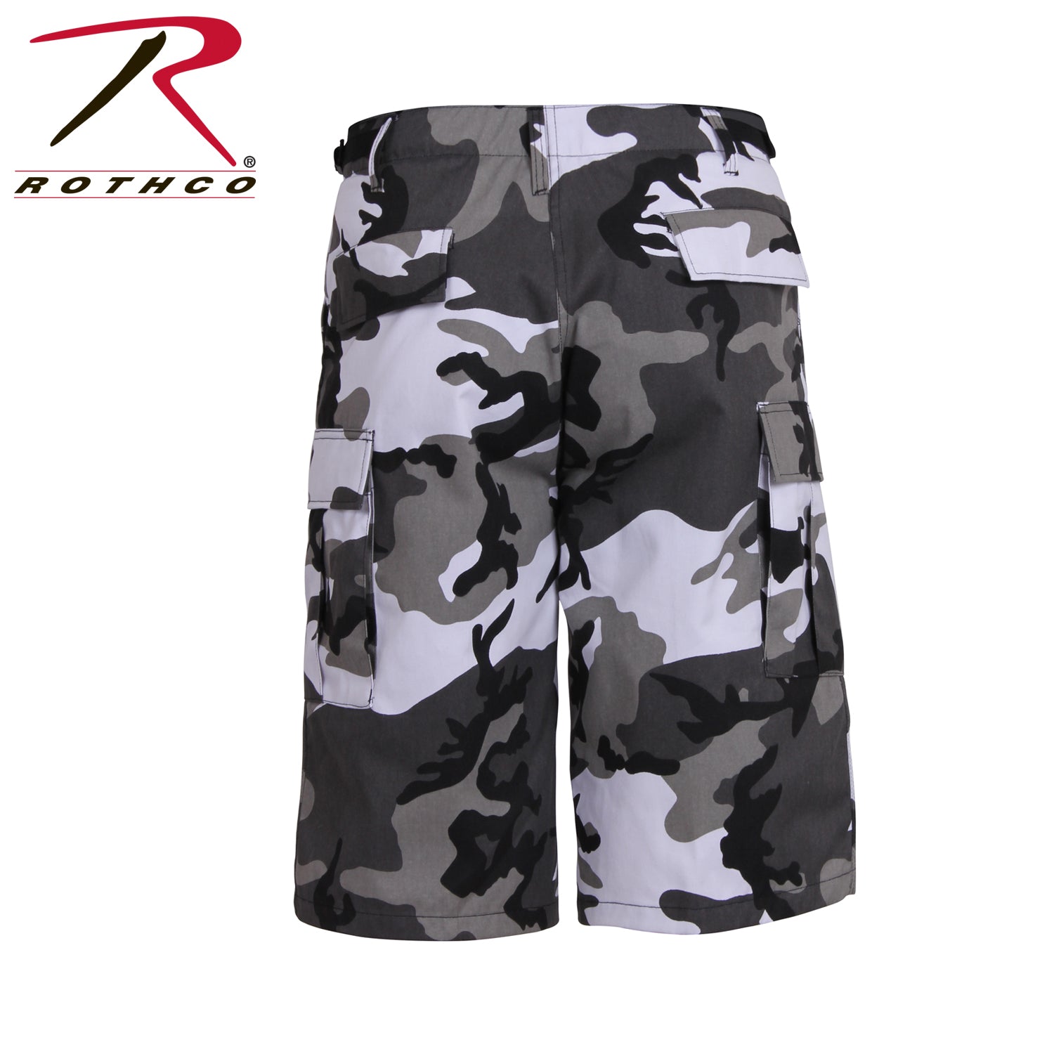 Rothco Long Length Camo BDU Shorts City Camo Size Small