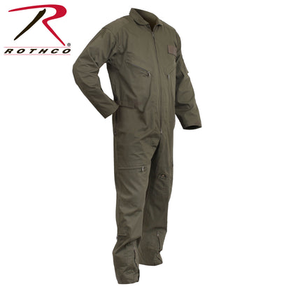 Rothco Flightsuit Olive Drab Size Large - Military Style Flight Suit with Multiple Pockets and Adjustable Fit