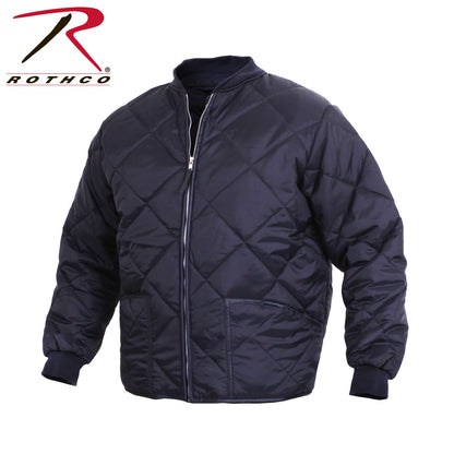 Rothco Diamond Quilted Nylon Flight Jacket 2XL Navy Blue