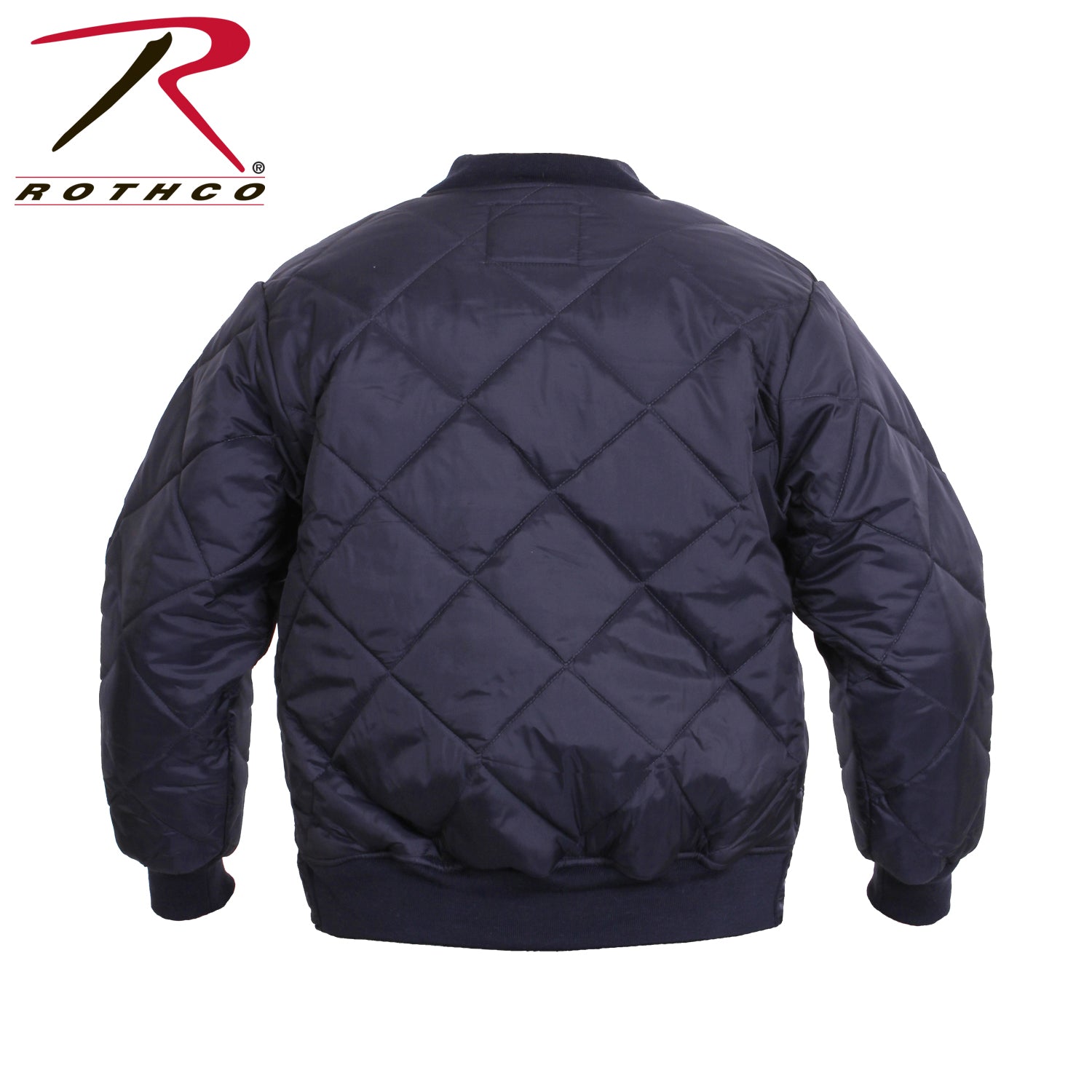 Rothco Diamond Quilted Nylon Flight Jacket Navy Blue Size XL - Water-Resistant and Warm