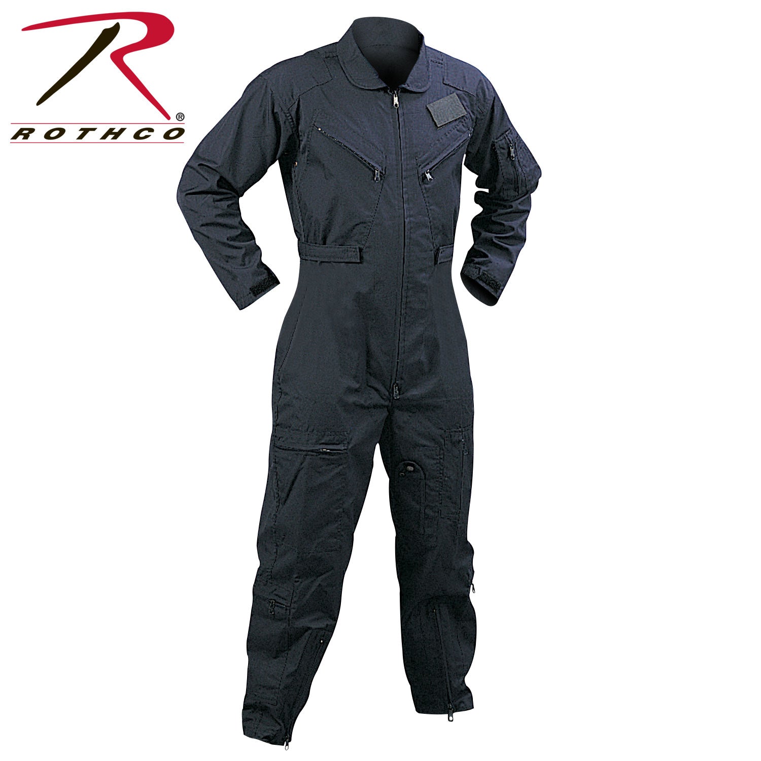 Rothco Flightsuit Navy Blue Size M – Military-Style Flight Suit with Multiple Pockets and Adjustable Fit