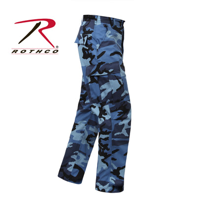 Rothco Color Camo Tactical BDU Pants Sky Blue Camo Size M