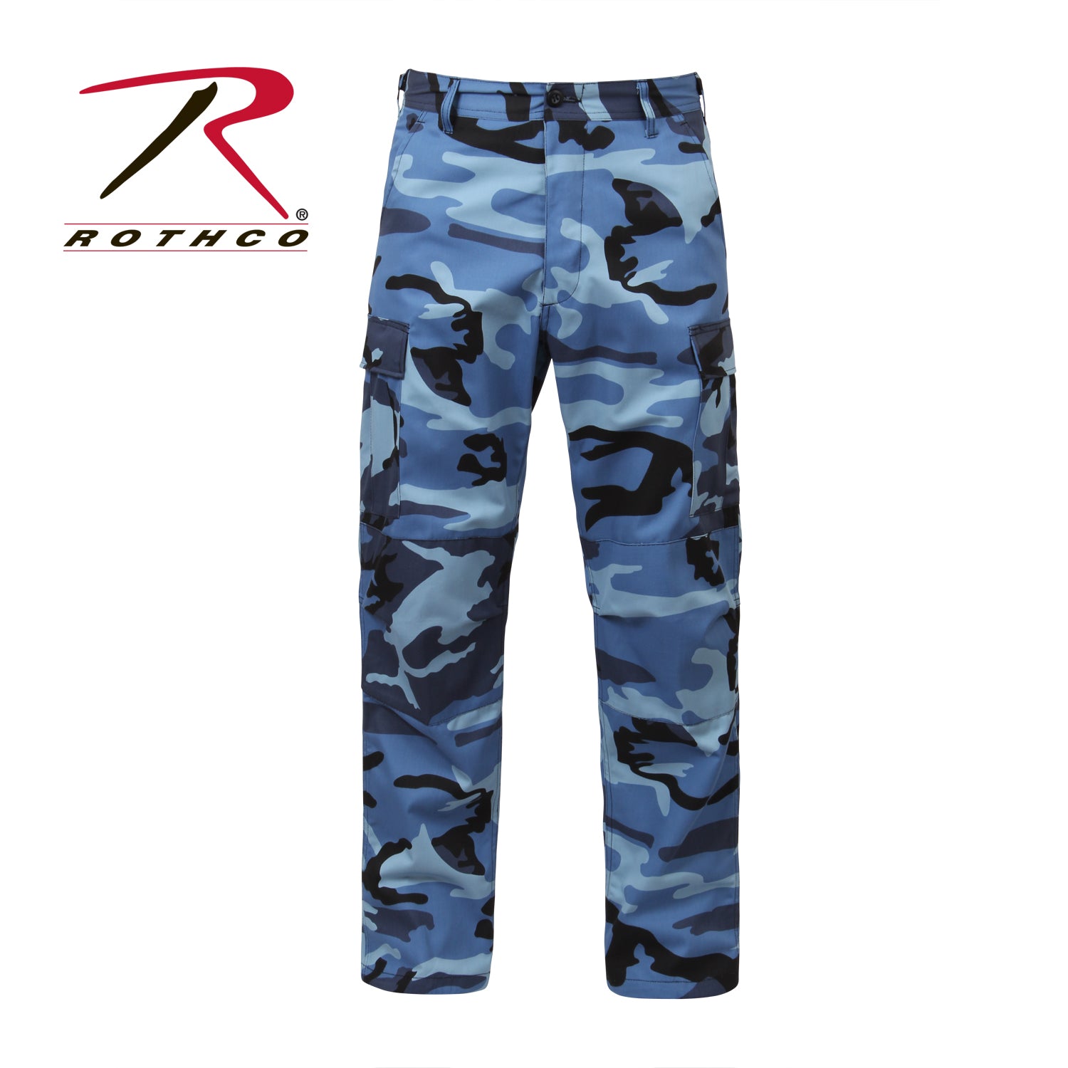 Rothco Color Camo Tactical BDU Pants Sky Blue Camo Size Large