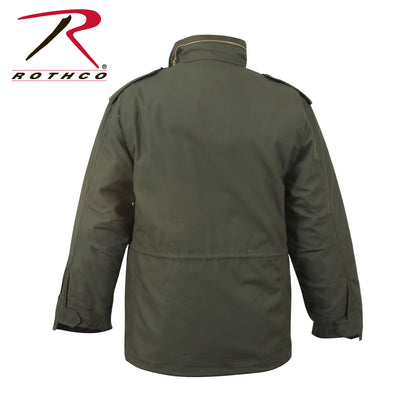 Rothco M-65 Field Jacket Olive Drab Size M – Military-Style Water-Resistant Outerwear