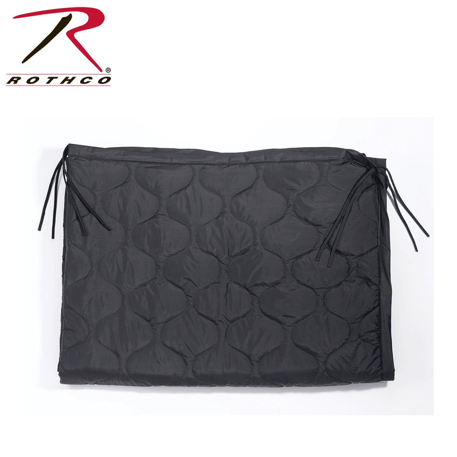 Rothco G.I. Type Poncho Liner Black – 62 x 82 inches, Insulating Blanket and Sleeping Bag Alternative