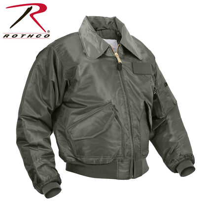 Rothco CWU-45P Flight Jacket Sage Green Size Large for Cold Weather Protection