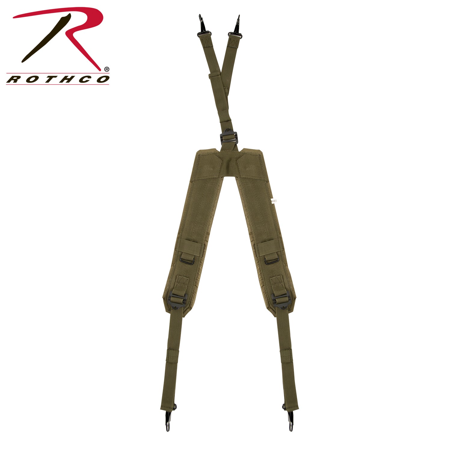Rothco GI Type Y Style LC-1 Suspenders Olive Drab – Heavy Duty Military Load Bearing Harness