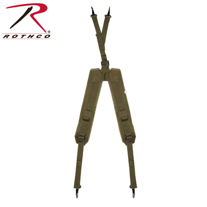 Rothco GI Type Y Style LC-1 Suspenders Olive Drab – Heavy Duty Military Load Bearing Harness
