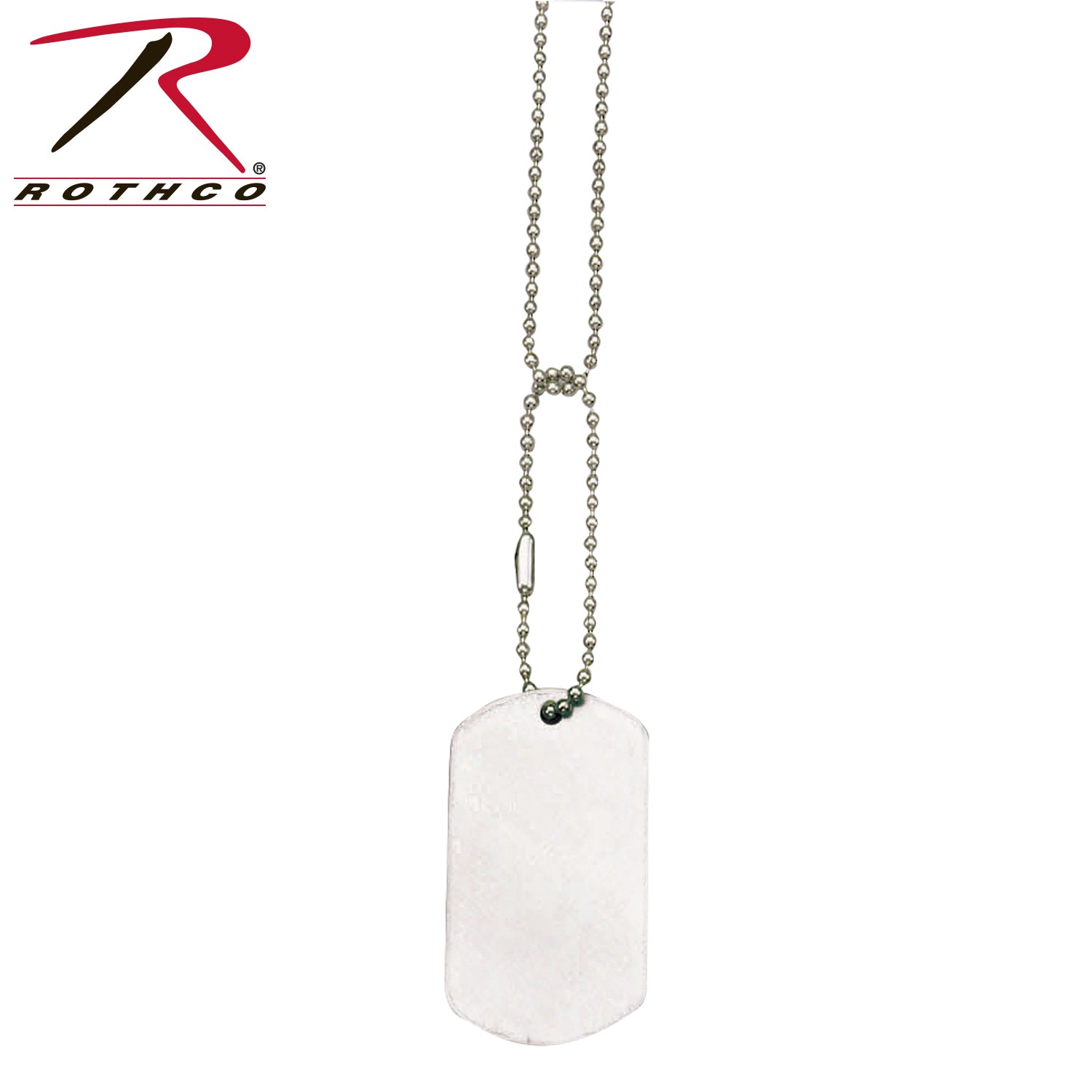 Rothco Dog Tag Chain Silver - 24 Inch and 4.5 Inch Stainless Steel Set for Secure Display