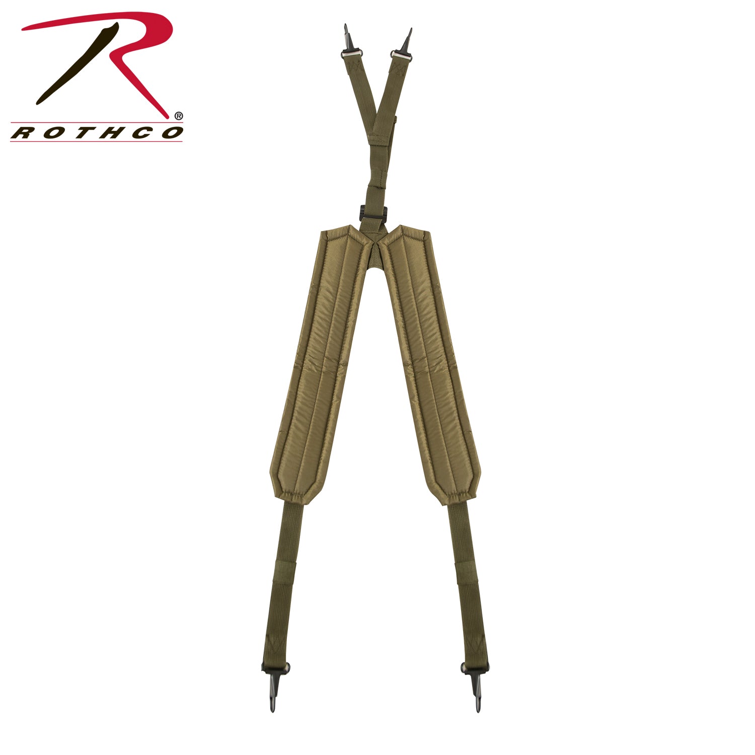 Rothco GI Type Y Style LC-1 Suspenders Olive Drab – Heavy Duty Military Load Bearing Harness