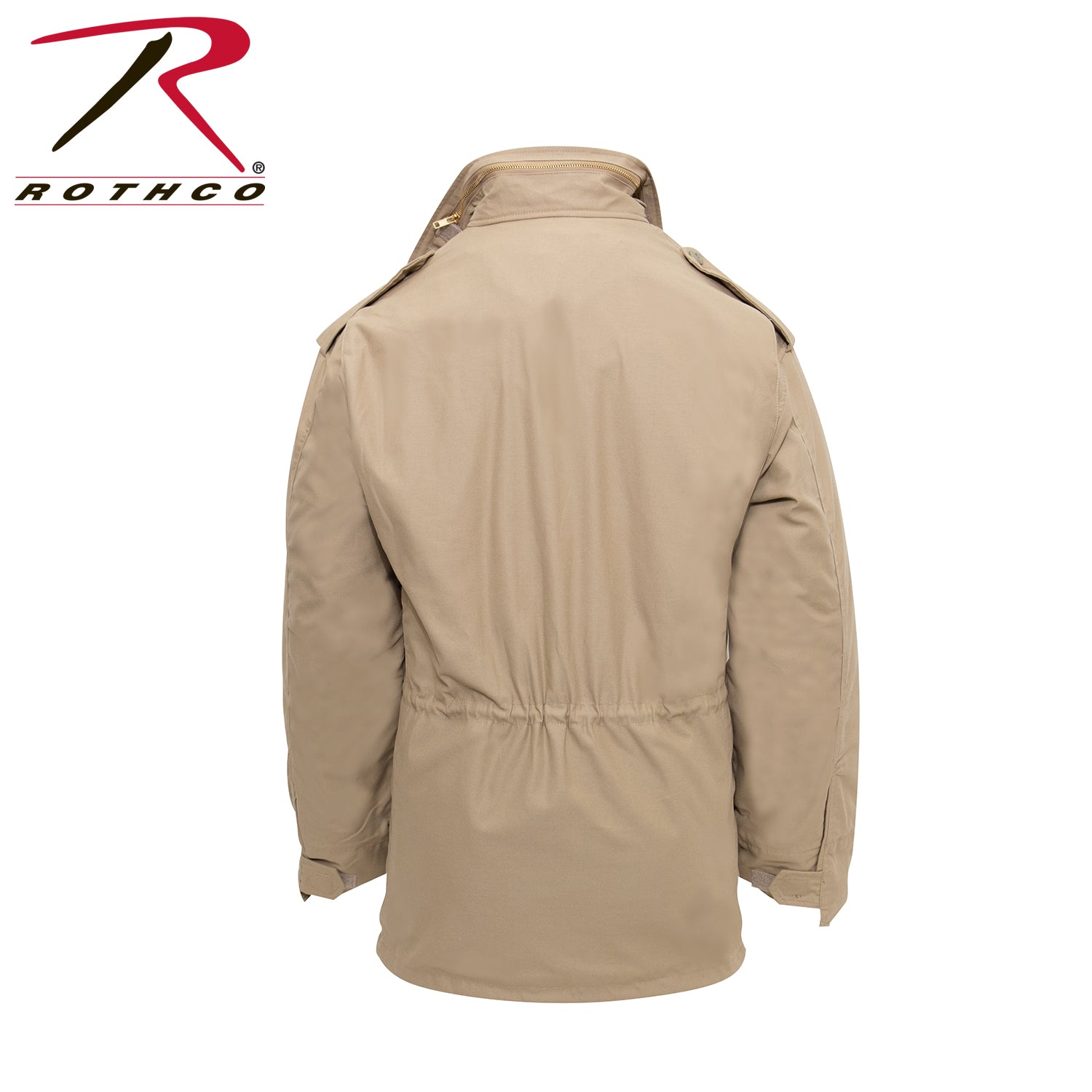 Rothco M-65 Field Jacket Khaki Size 3XL – Water-Repellent Military-Style Outerwear with Removable Quilted Liner