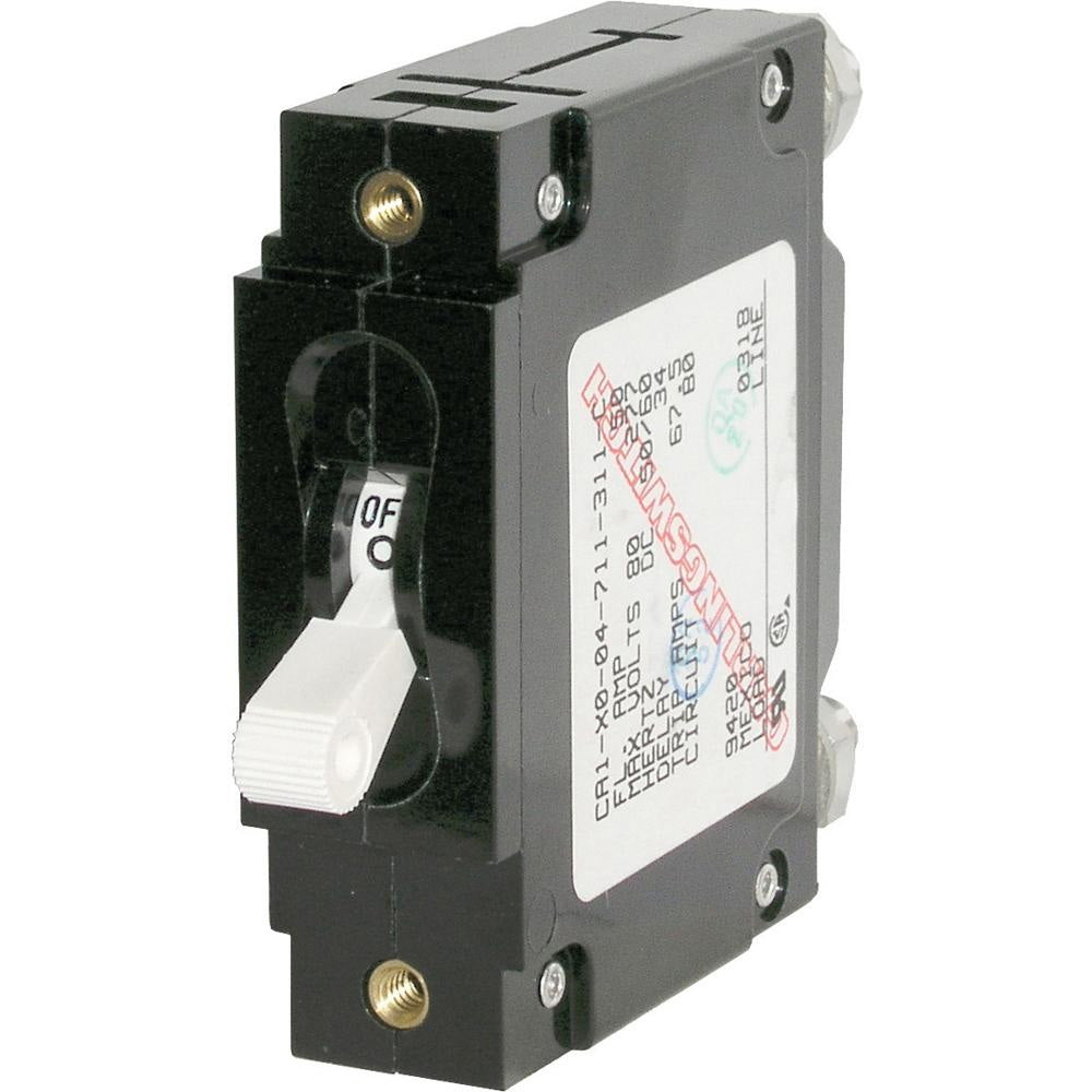 Blue Sea Systems C-Series Toggle Switch Single Pole 20A - White, Part 7353