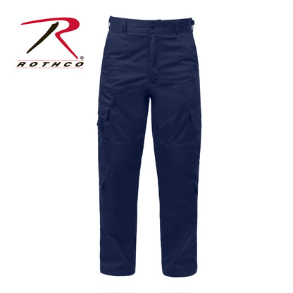 Rothco EMT Pants Navy Blue Size L - Short | Durable EMS Cargo Work Pants with 9 Pockets