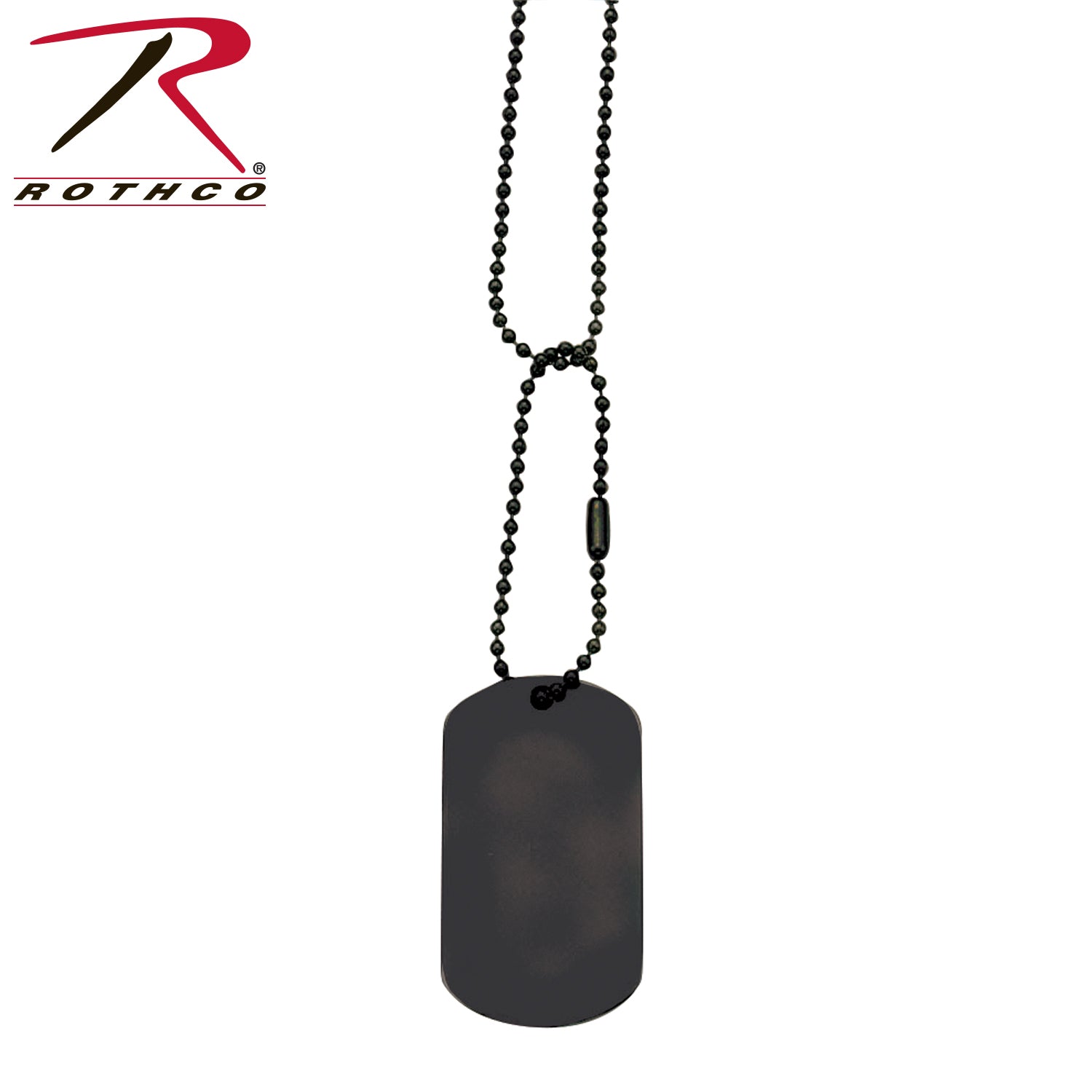 Rothco Black Dog Tag Chain Set with 24-Inch and 4.5-Inch Chains