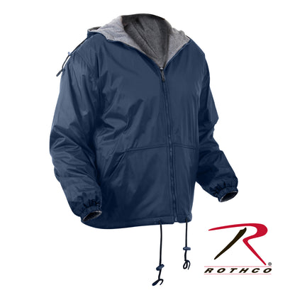 Rothco Reversible Lined Jacket with Hood in Navy Blue, Size 3XL