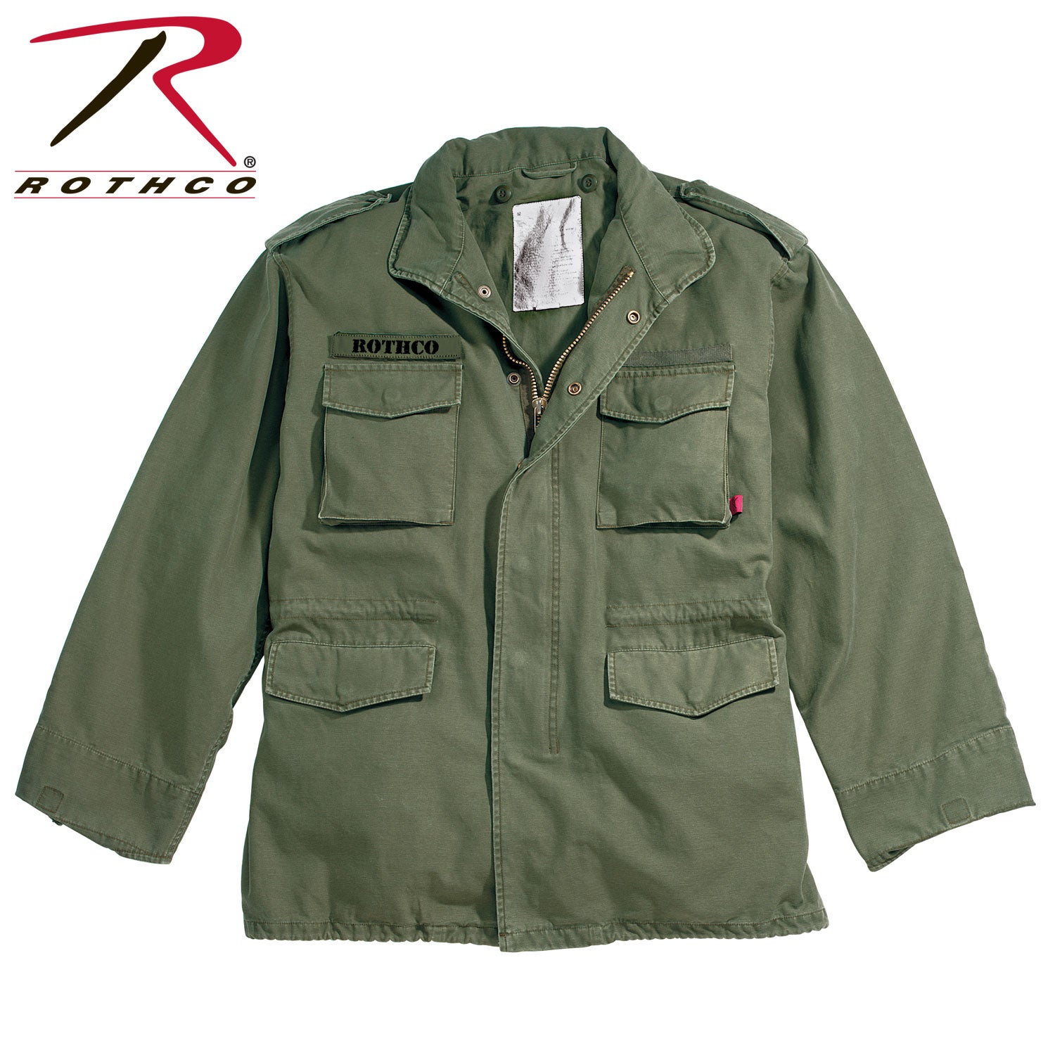 Rothco Vintage M-65 Field Jacket Olive Drab 2XL – Military-Inspired Utility and Comfort