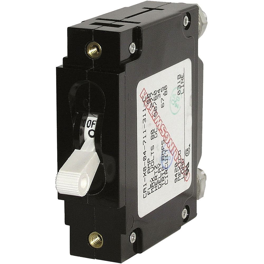 Blue Sea Systems 7355 C-Series Single Pole Toggle Switch, 30A, White