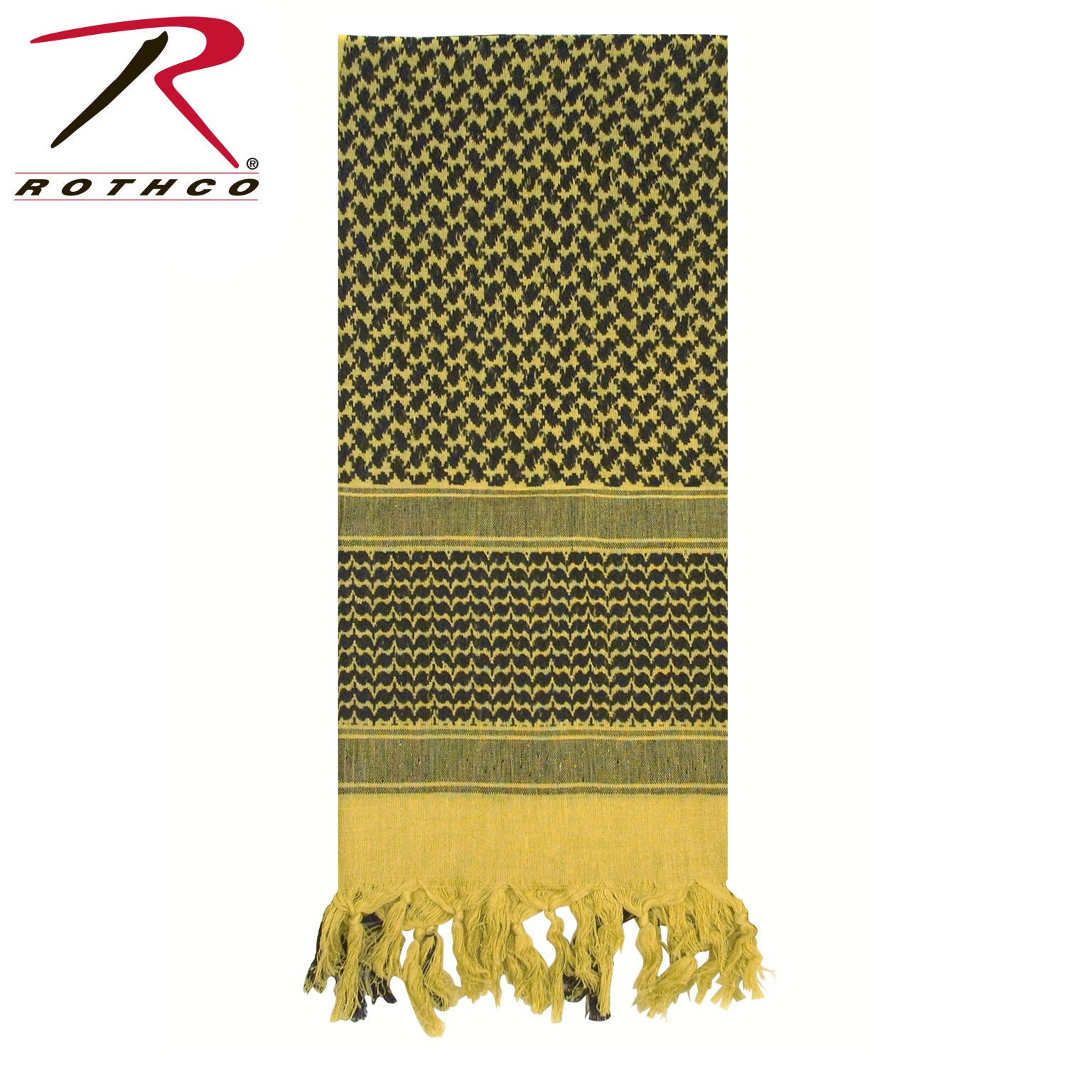 Rothco Shemagh Tactical Desert Keffiyeh Scarf Desert Sand - Multi-Purpose Outdoor Headwear