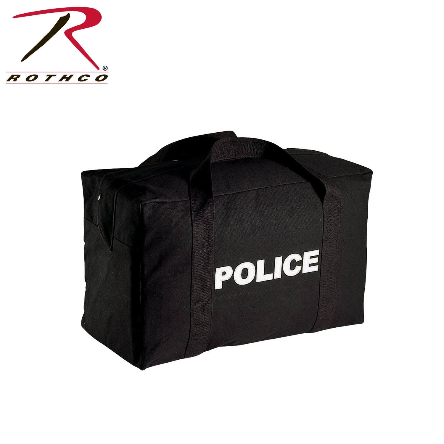 Rothco Large Canvas Police Gear Bag - Black (Part No. 8116)