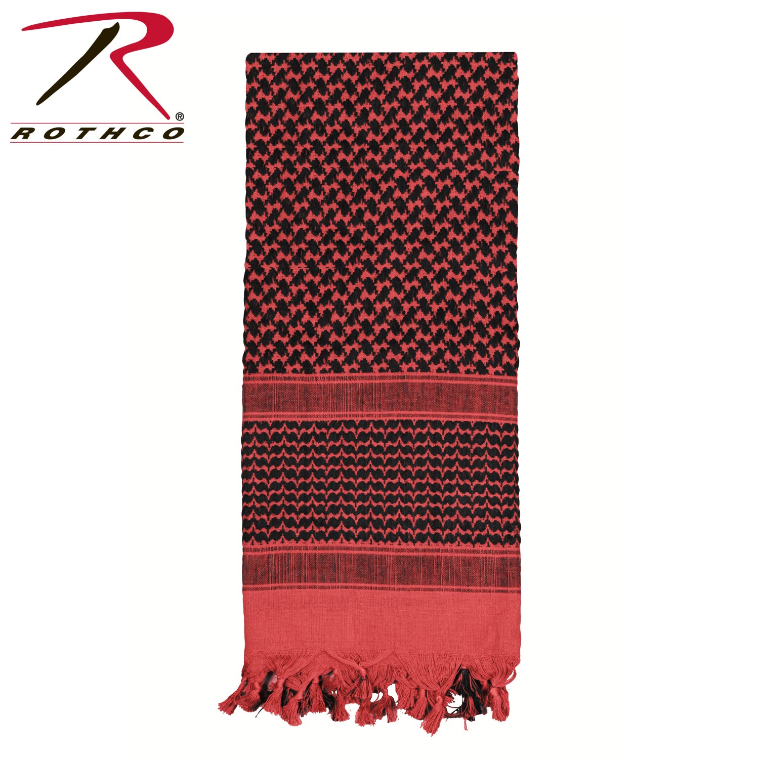 Rothco Shemagh Tactical Desert Keffiyeh Scarf in Red and Black
