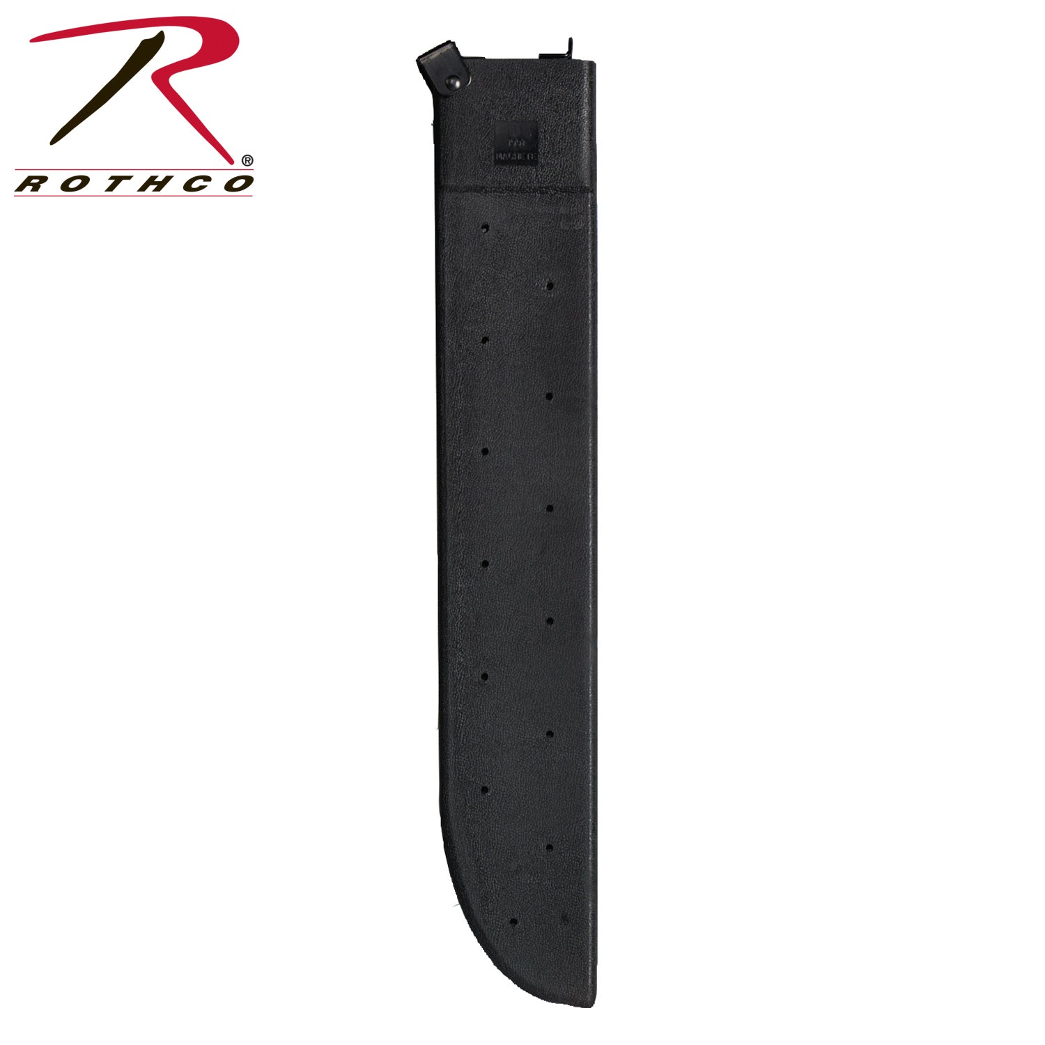 Rothco G.I. Type Plastic Machete Sheath Black - 18 Inch Durable Blade Cover with Built-in Sharpener and Pistol Belt Clip
