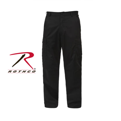 Rothco Tactical BDU Pants Black Size 2XL – Durable Military Cargo Pants with Multiple Pockets and Adjustable Fit