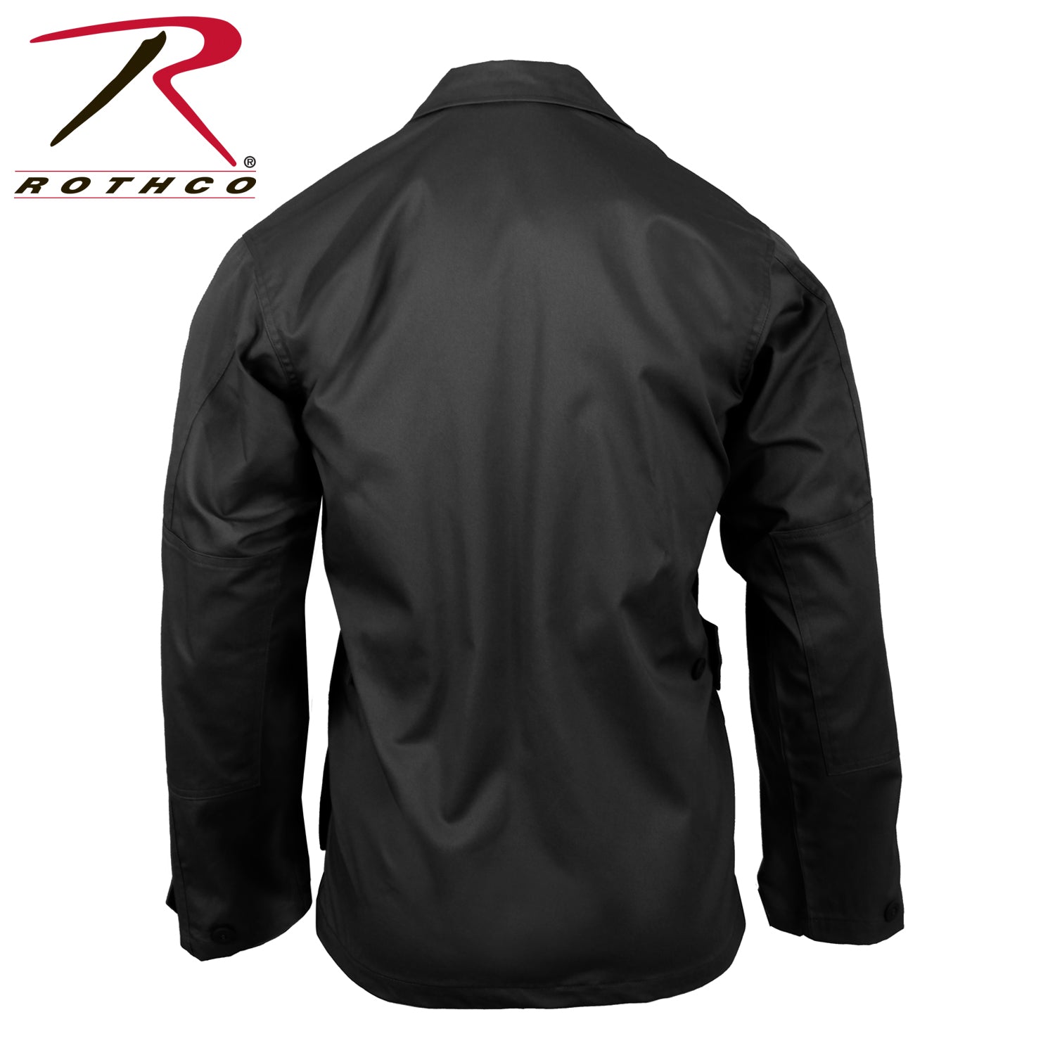 Rothco Twill BDU Shirt Black Size 2XL – Durable Military-Style Long Sleeve Uniform Shirt
