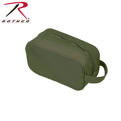 Rothco Canvas Travel Dopp Kit Olive Drab - Heavyweight Water-Resistant Toiletry Bag