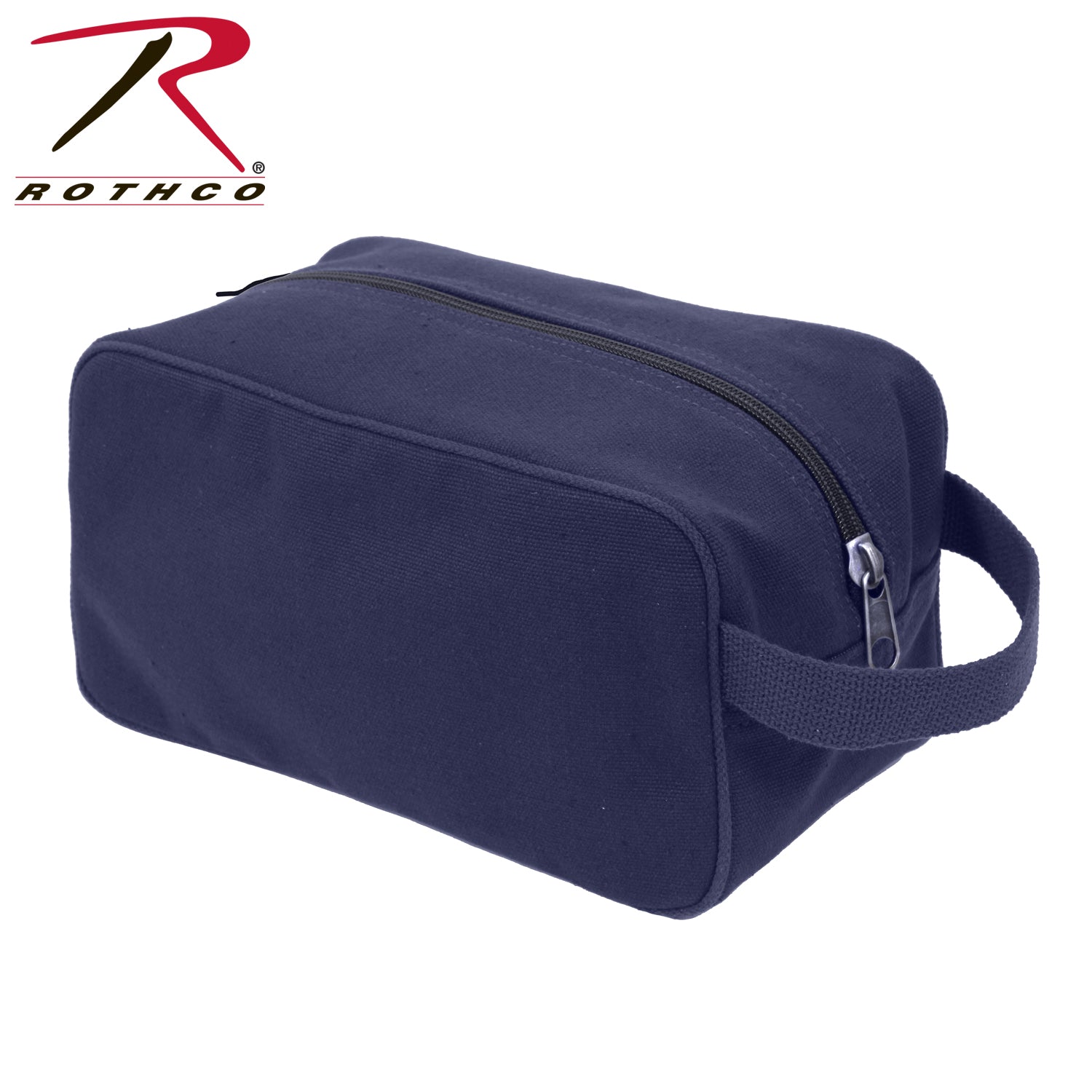 Rothco Canvas Travel Dopp Kit Navy Blue - Durable Heavyweight Toiletry Bag