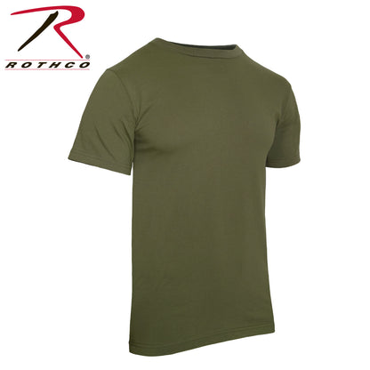 Rothco Solid Color 100% Cotton T-Shirt Olive Drab Size Large