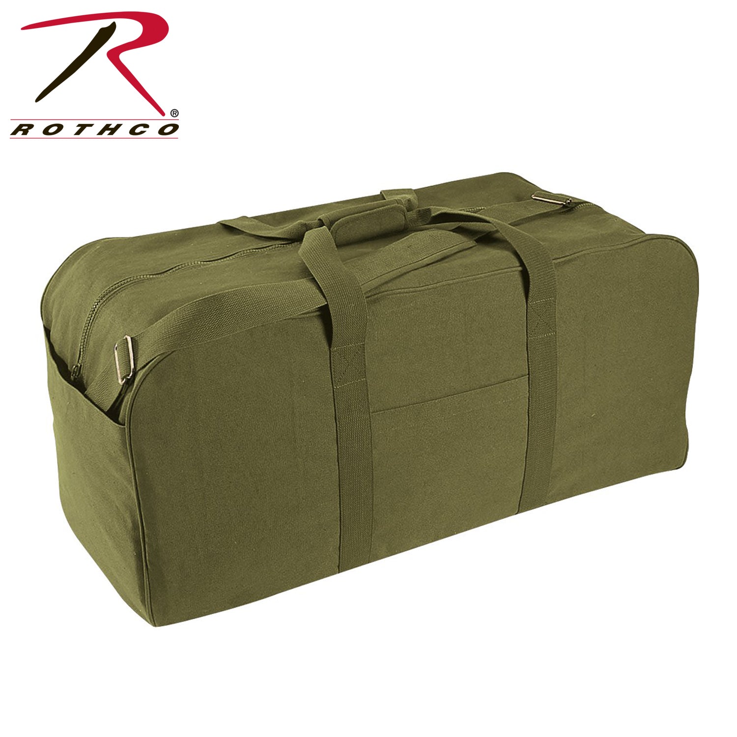 Rothco Jumbo Canvas Cargo Bag Olive Drab - Heavyweight Water-Resistant Storage Solution
