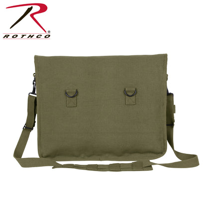 Rothco Canvas Paratrooper Messenger Bag Olive Drab - Durable 15 in x 11 in x 4 in Shoulder Bag