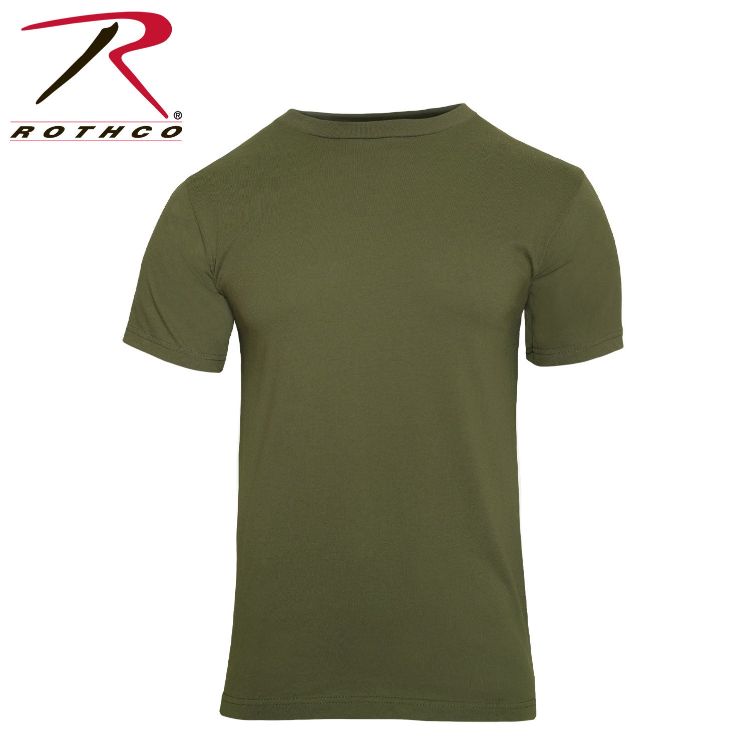 Rothco Solid Color 100% Cotton T-Shirt Olive Drab Size 3XL for Military & Casual Wear