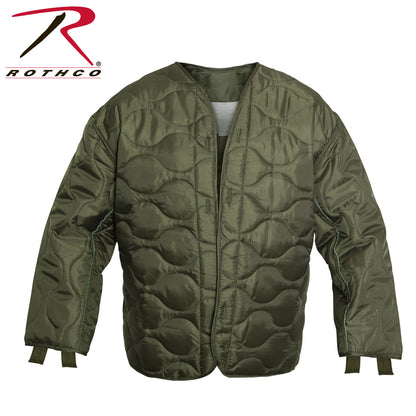 Rothco M-65 Field Jacket Liner Olive Drab Size Large - Lightweight Insulated Layer for Versatile Wear