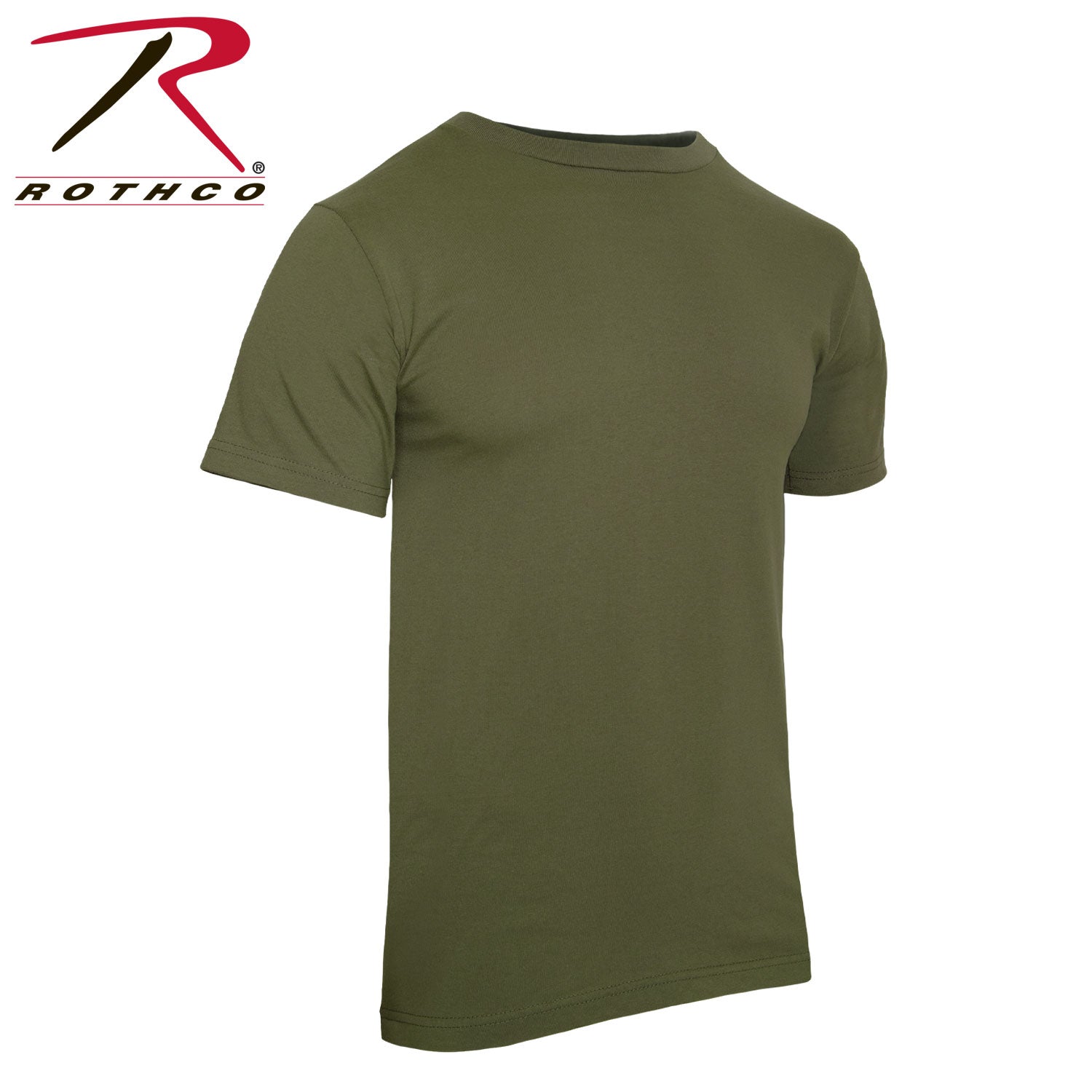 Rothco Solid Color 100% Cotton T-Shirt Olive Drab Size 3XL for Military & Casual Wear