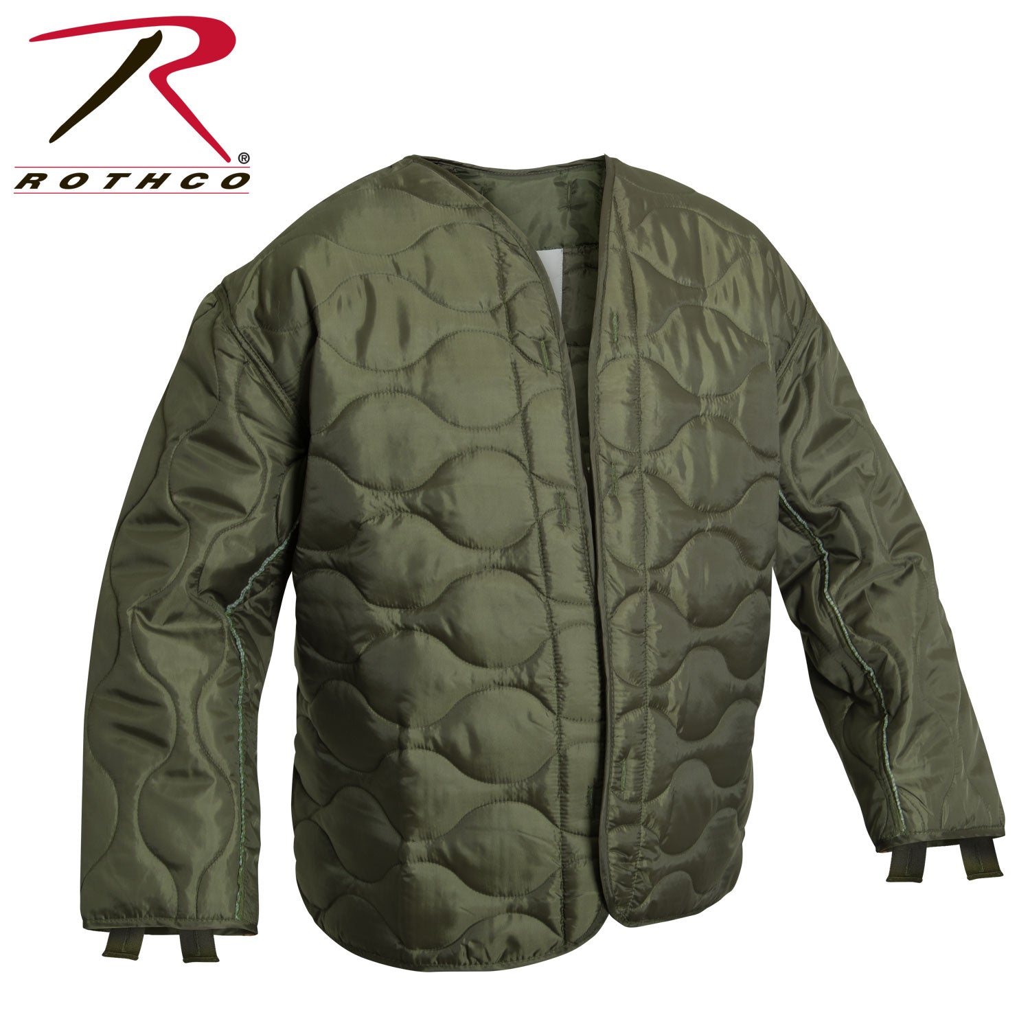 Rothco M-65 Field Jacket Liner Olive Drab Size Large - Lightweight Insulated Layer for Versatile Wear