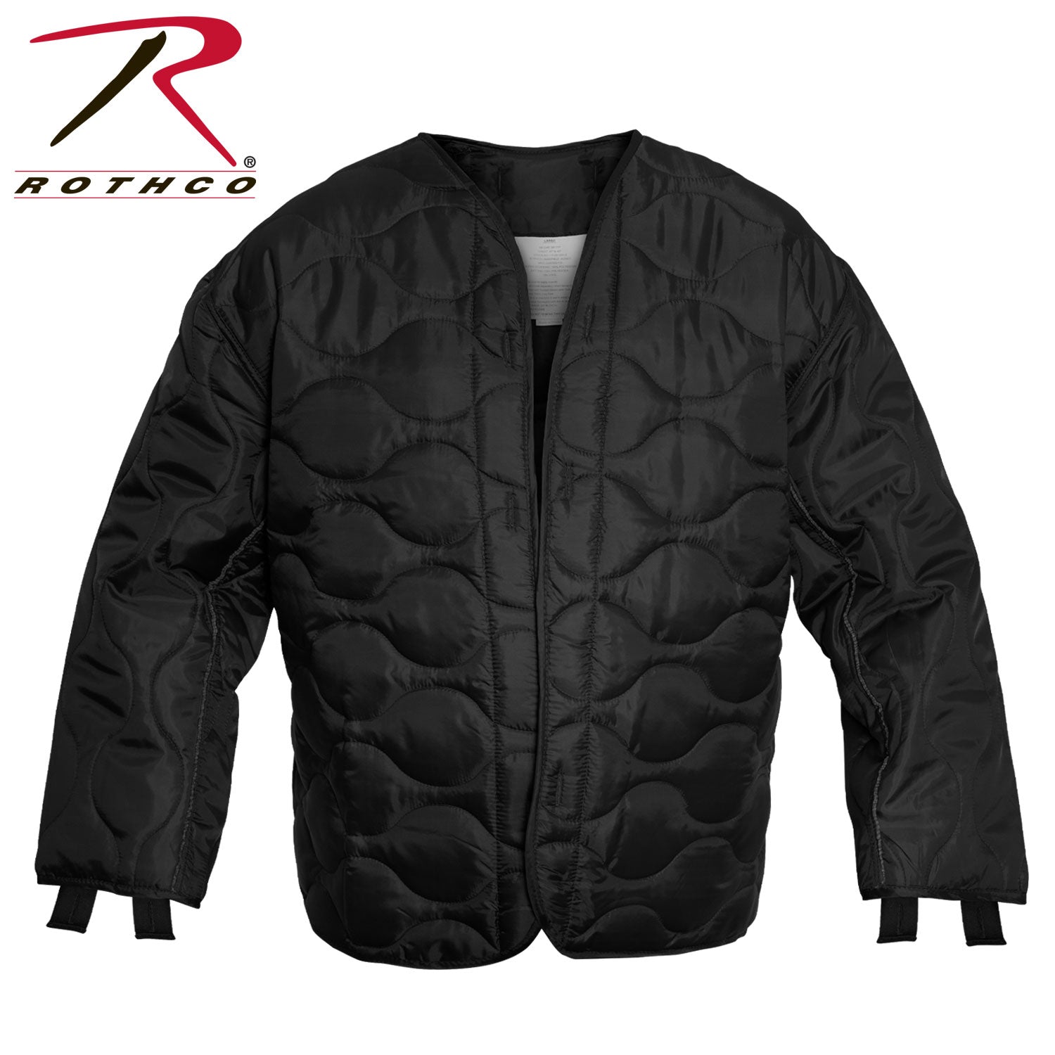 Rothco M-65 Field Jacket Liner Black Size S – Insulated Quilted Layer for Versatile Warmth