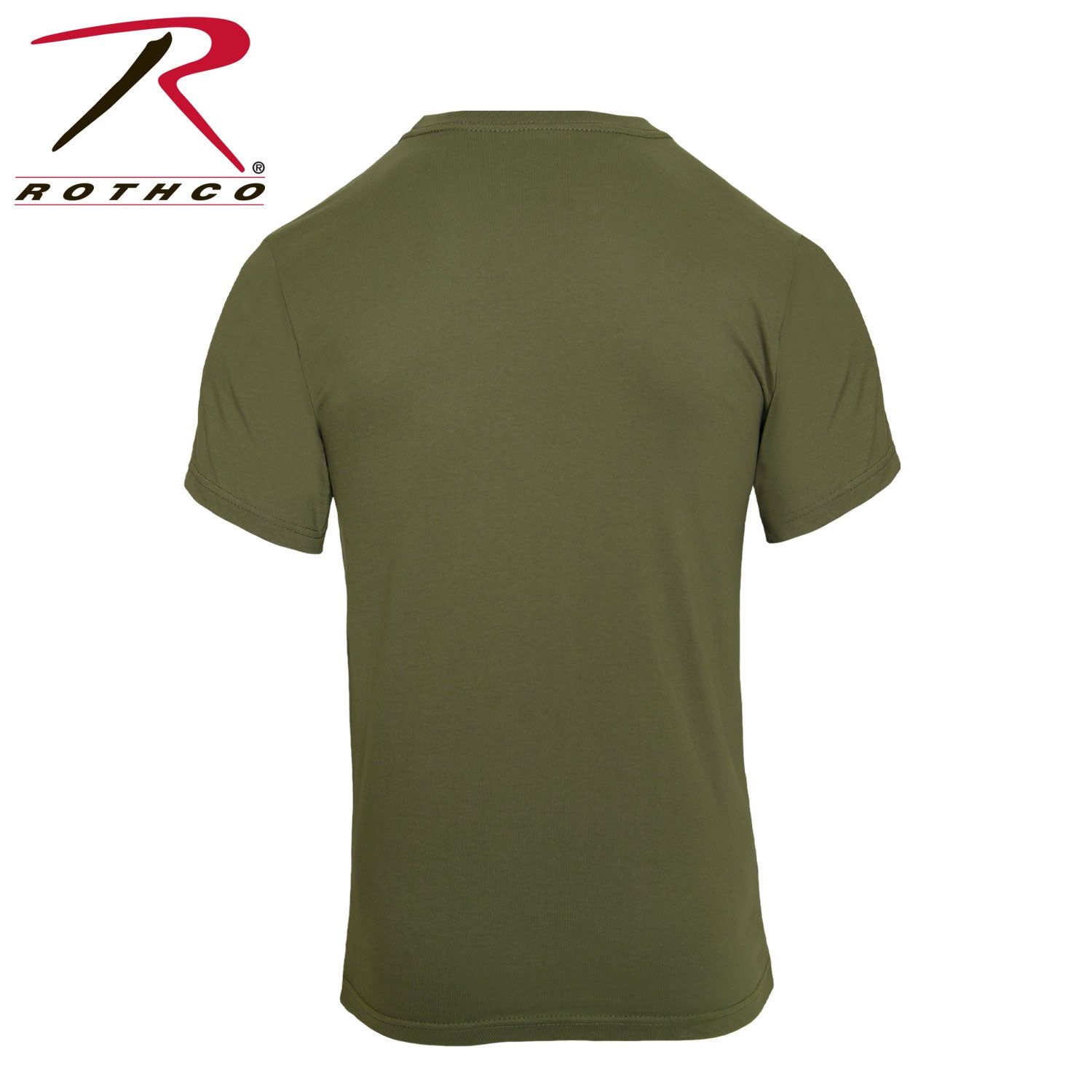 Rothco Solid Color 100% Cotton T-Shirt Olive Drab Size 3XL for Military & Casual Wear