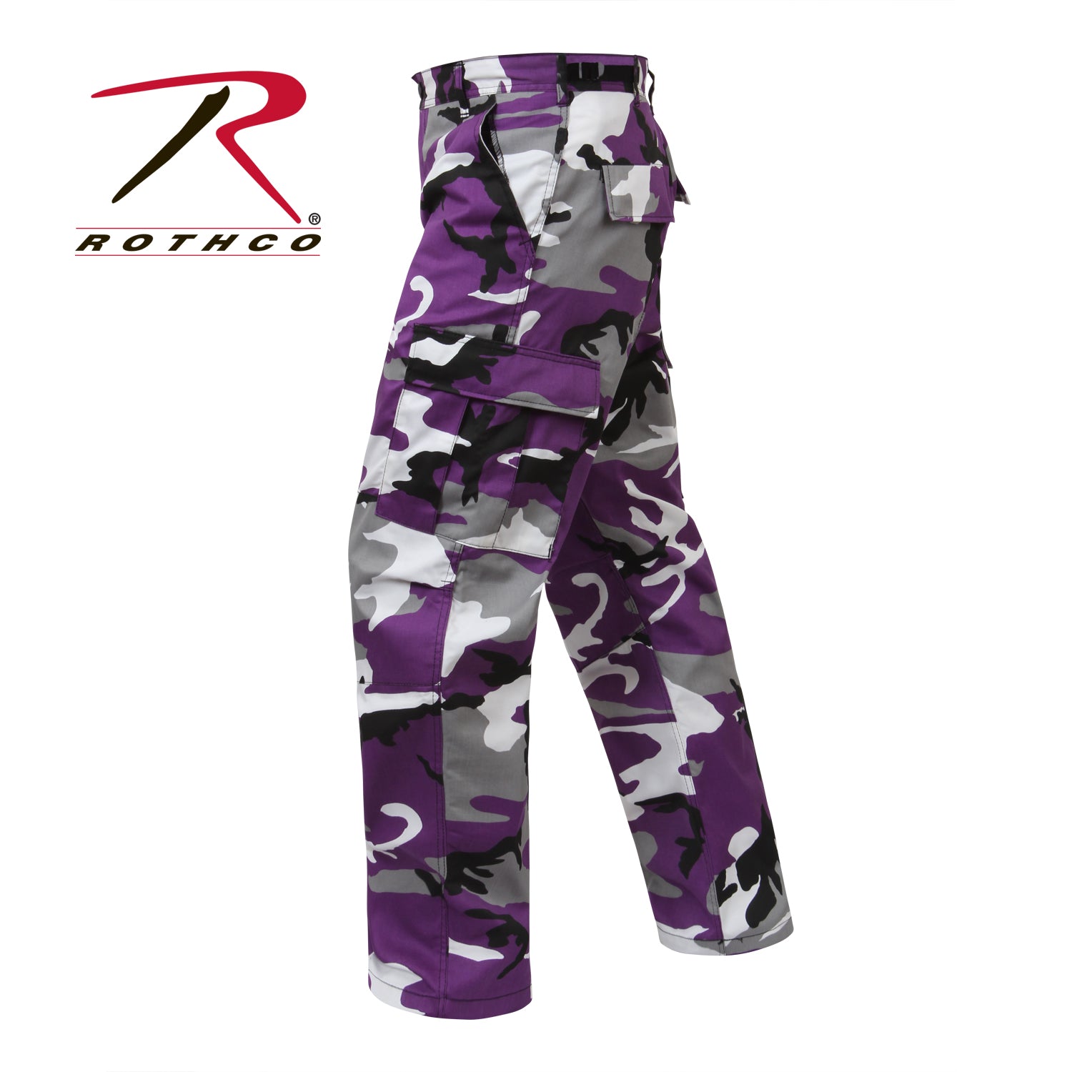 Rothco Color Camo Tactical BDU Pants Ultra Violet Camo Size XS
