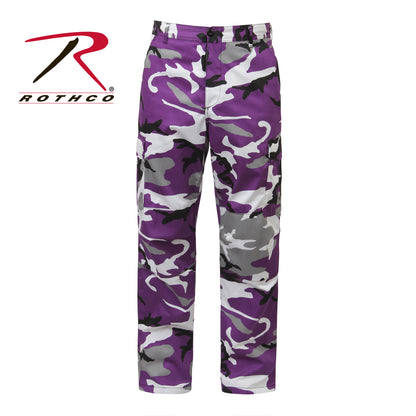 Rothco Color Camo Tactical BDU Pants in Ultra Violet Camo, Size M
