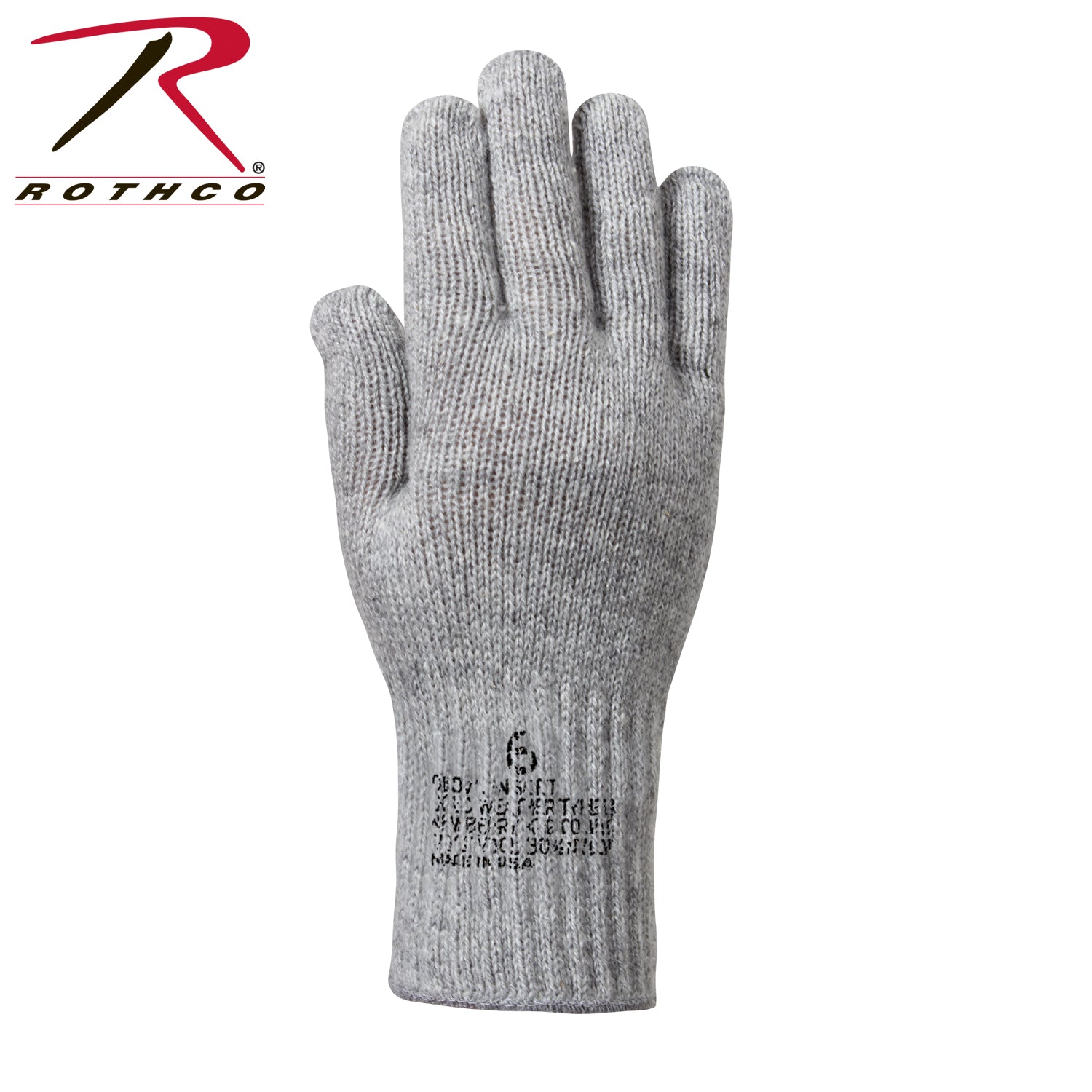 Rothco G.I. Glove Liners Grey Size 6 – Cold Weather Performance and Comfort
