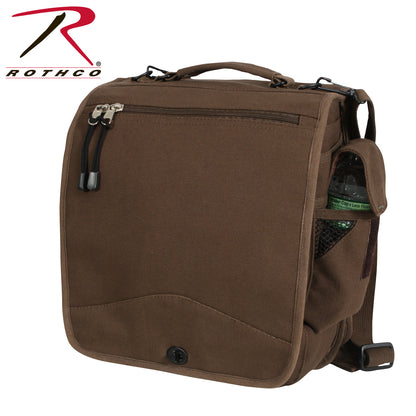 Rothco Canvas M-51 Engineers Field Bag in Earth Brown - Versatile Heavyweight Cotton Carry-All for Travel, Work, and School