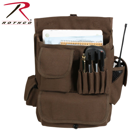 Rothco Canvas M-51 Engineers Field Bag in Earth Brown - Versatile Heavyweight Cotton Carry-All for Travel, Work, and School
