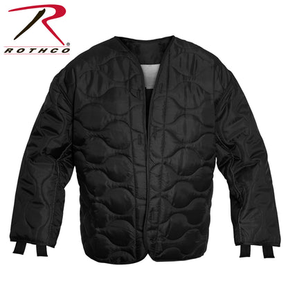 Rothco M-65 Field Jacket Liner Black Size 2XL – Lightweight Quilted Insulation for Versatile Layering