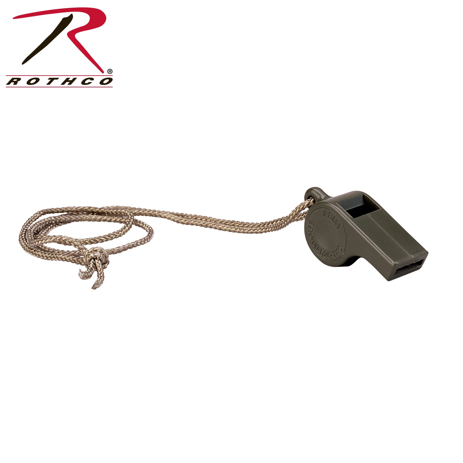 Rothco G.I. Style Police Whistle in Olive Drab – Emergency Signaling and Safety Tool