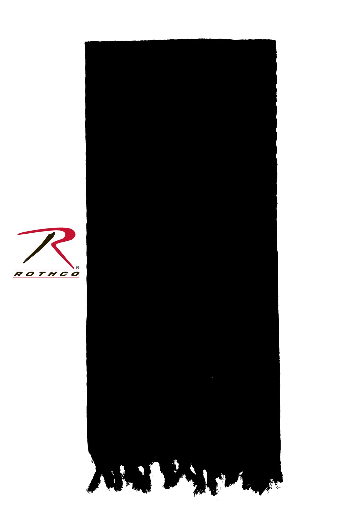 Rothco Solid Color Shemagh Tactical Desert Keffiyeh Scarf - Black